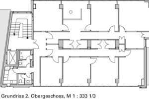  Grundriss 2. Obergeschoss, M 1 : 333 1/3 