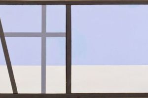  Ellsworth Kelly, Window VI (Fenster VI), 1950, Öl auf Leinwand und Holz, 2-teilig, 66 x 159,7 cm 