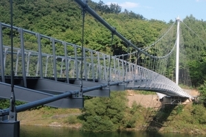  Victor-Neels-Brücke über den Urftsee im Nationalpark Eifel 