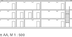  Schnitt AA, M 1 :500 