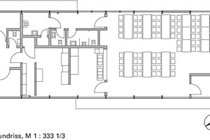  Grundriss Mensa, M 1 : 333 1/3 