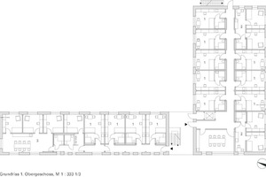  Grundriss 1. Obergeschoss Laerheide Bochum, Haus C, M 1 : 333 1/3 