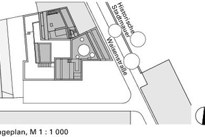  Lageplan, M 1:1000 