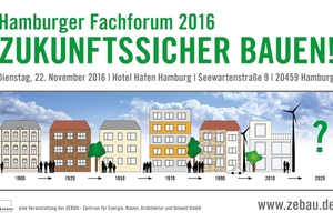  Am 22. November 2016 in Hamburg: das Fachforum 2016 – Zukunftssicher Bauen! 