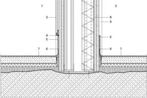  Wanddetail, M 1 : 75 