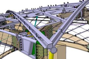  3-D Darstellung des Tragwerksdetails 