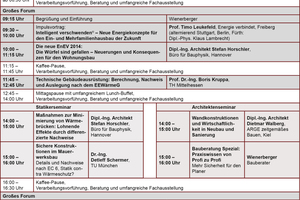  Programm Wienerberger Mauerwerkstage 2014 