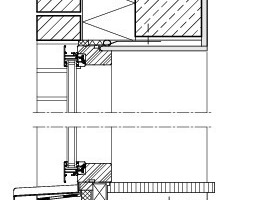  Detail Fensteranschluss, vertikal, M 1 : 15 