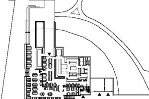  Grundriss, M 1 : 750 