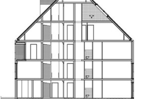  Schnitt AA, Block B, M 1 : 333 1/3 