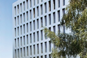  Der LifeCycle Tower in Dornbirn ist ein 8-geschossiger Holzbau in Hybridbauweise 