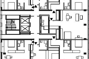  Grundriss 7-Spänner, M 1 : 400 