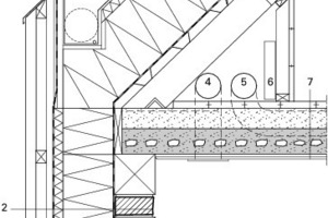  Detail Traufe Südseite Büro, M 1:20 