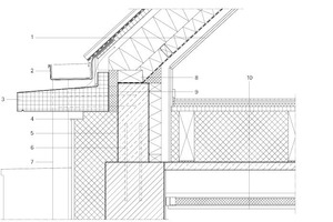  Traufdetail Straßenseite, M 1 : 17,5 