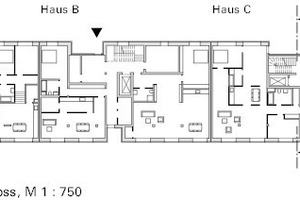  Grundriss Erdgeschoss, M 1 : 750 