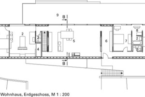  Grundriss Wohnhaus, Erdgeschoss, M 1 : 200 