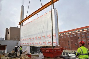  Ein durchgängiger Bauteilschutz in Form einer diffusionsoffenen Abdichtung verhindert, dass das Bauteil auf der Baustelle verschmutzt oder beschädigt wird 