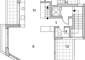  Grundriss Dachgeschoss, M 1 : 250 