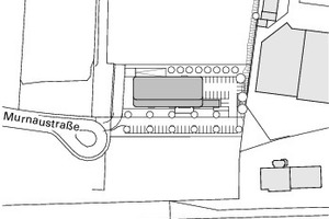  Lageplan, M 1 : 3 500 