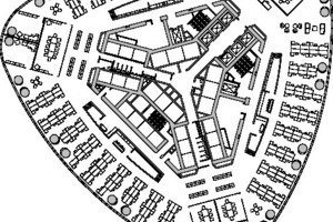  Grundriss Level 30, Büros, M 1 : 750 