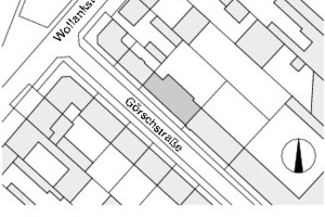  Lageplan, M 1 : 2 500 