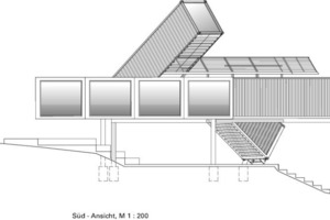  Süd-Ansicht, M 1 : 200 