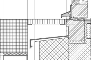  Detail: Schwellenfreier Übergang bei vorgesetzter Balkonkonstruktion 