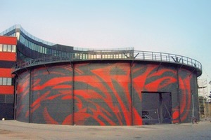  Gasometer am Hans-Otto-Theater, Potsdam, 2006, Malerei von Markus Böhm 