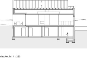  Schnitt AA, M 1 : 250 