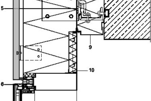  Detail Deckenkopf, horizontaler Fassadentyp, Geschäft 2-geschossig, M 1 : 12,5 