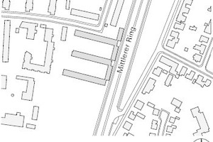  Lageplan, M 1 : 6 000 