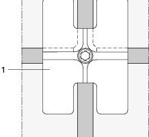  Detail Seilklemme, Eckhalter Ansicht Punkthalter 