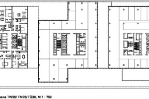  Grundriss Ebene TW 30-TM 28-TO 30, M 1 : 750 