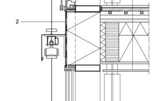  Detailschnitt Glasfassade, M 1 : 20 