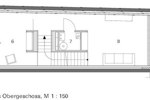  Wohnhaus SkinnySCAR Rotterdam Huisman Botermann DBZ Deutsche Bauzeitschrift Grundriss OG 