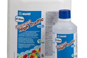  . Mit Ultracoat High Traffic bietet MAPEI dazu einen 100-prozentigen PU-Lack mit hoher Abriebfestigkeit.  