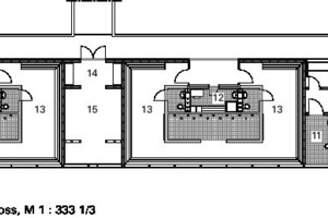  Grundriss OG, M 1 : 333 1/3 