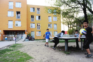 Das Gelände der Kaiserebersdorfer Kaserne in Wien-Simmering ist seit 40 Jahren Zufluchtsort für Flüchtlinge.  