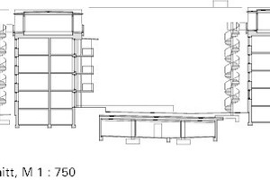  Systemschnitt, M 1 : 750 