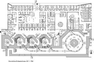  Grundriss Erdgeschoss, M 1 : 750 