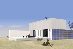  Das Europäische Haus aus Wuppertal funktioniert sowohl im heißen Süden wie im kühlen Norden. Zwei solar und energetisch relevante Wandschotten sorgen für eine ausgeglichene Energiebilanz  