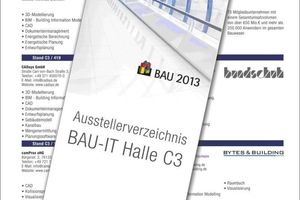  Das Ausstellerverzeichnis zur BAU IT 2013 