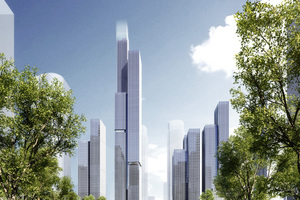  gmp Architekten höchstes Bauwerk in Nanjing DBZ Deutsche BauZeitschrift 