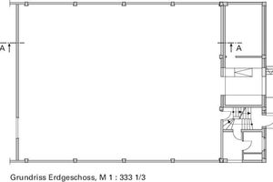  Grundriss Erdgeschoss, M 1 : 333 1/3 