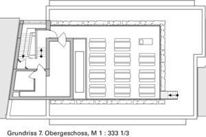  Grundriss 7. Obergeschoss, M 1 : 333 1/3 