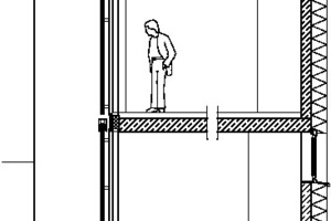  Fassadenschnitt, M 1 : 100 (Quelle: BAU WERK STADT Architekten Thomas Bechtold) 