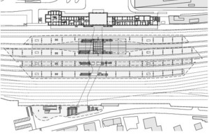  Grundriss Ebene Plattform, M 1 : 3 500 