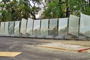  Glas-Prototypenübersicht auf der Baustelle 