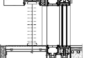  Fensterdetail, M 1 : 2,5 