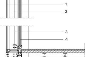  Vertikaler Fassadenschnitt, M 1 : 25 